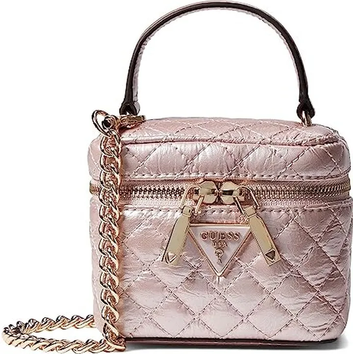 GUESS Spark Mini Cannister (Pale Rose) Handbags