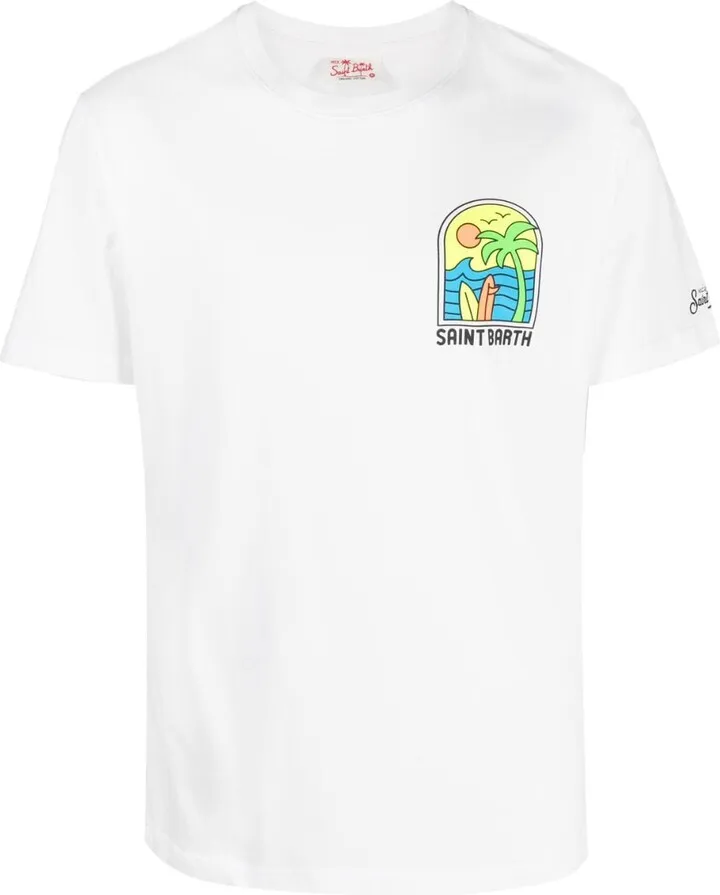 logo-print organic-cotton T-shirt