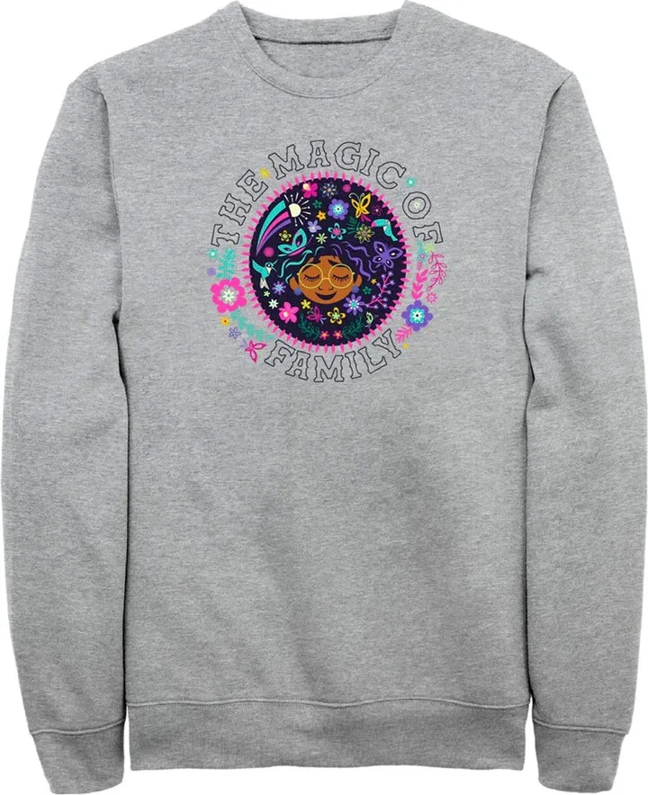 Men's Encanto Mirabel The Magic of Family Circle Sweatshirt - Athletic Heather - X Large