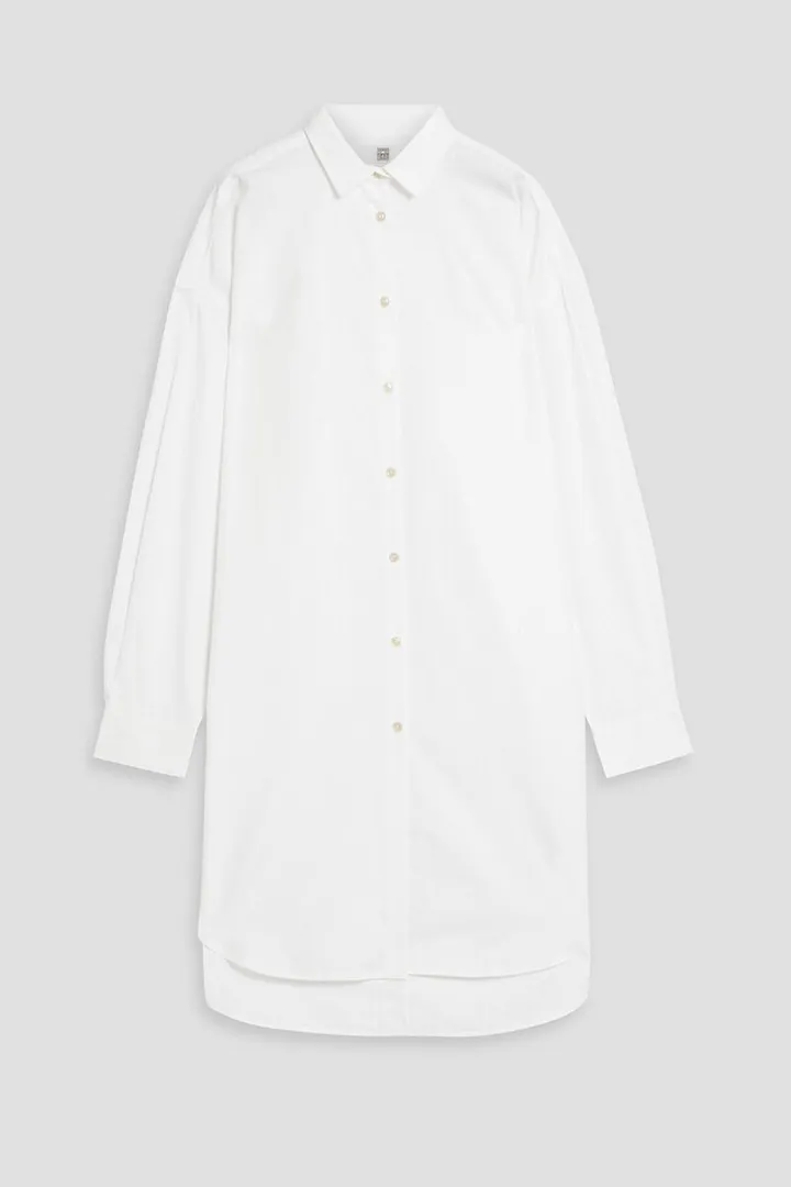 Cotton-poplin shirt dress