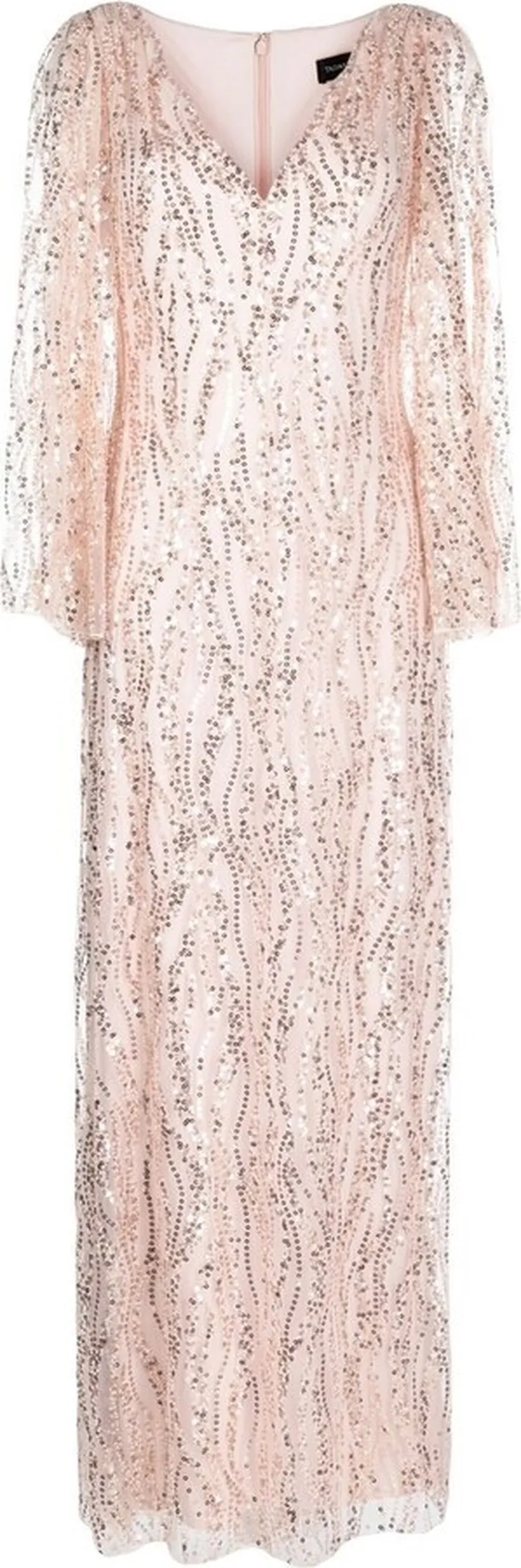 Magnolia embellished tulle gown