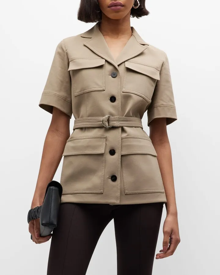 Short-Sleeve Safari Jacket
