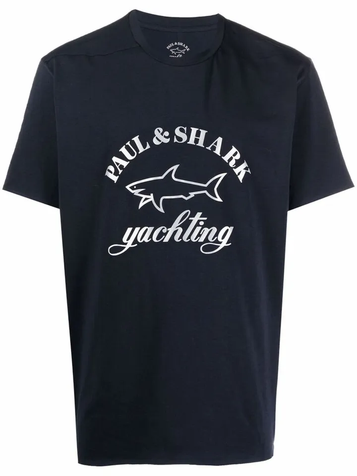 logo-print stretch-cotton T-shirt