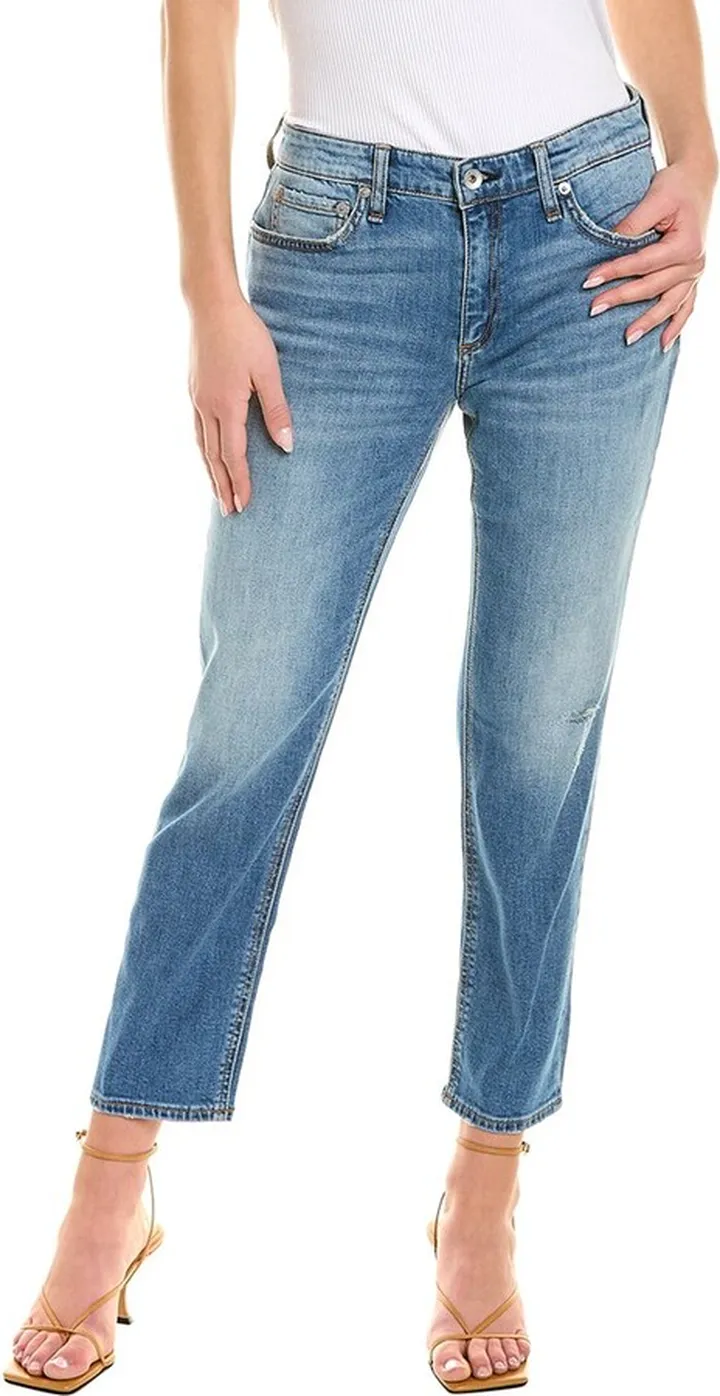 Rag & Bone Dre Low-Rise Slim Mia Boyfriend Jean