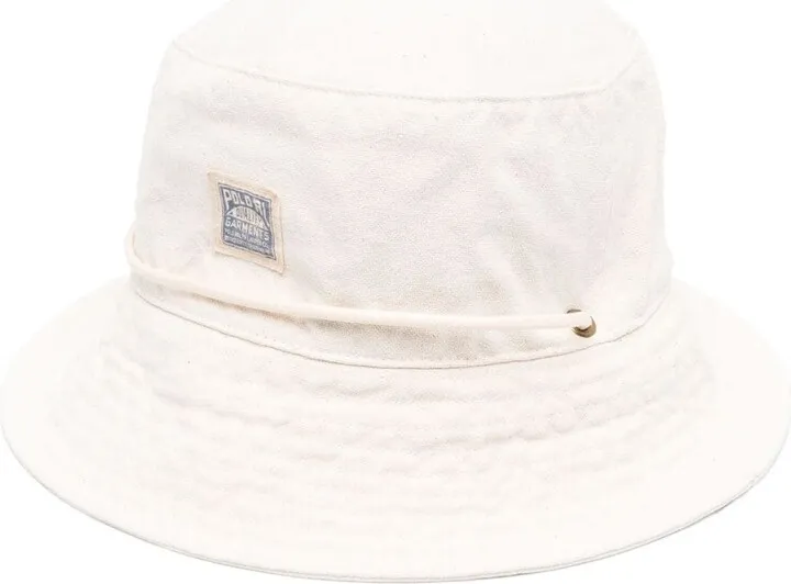 Logo-Patch Denim Bucket Hat