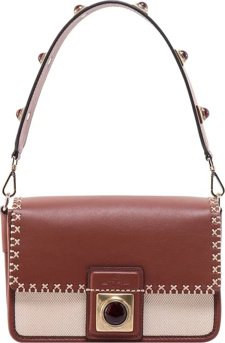 Etro Stud Embellished Small Crown Me Shoulder Bag