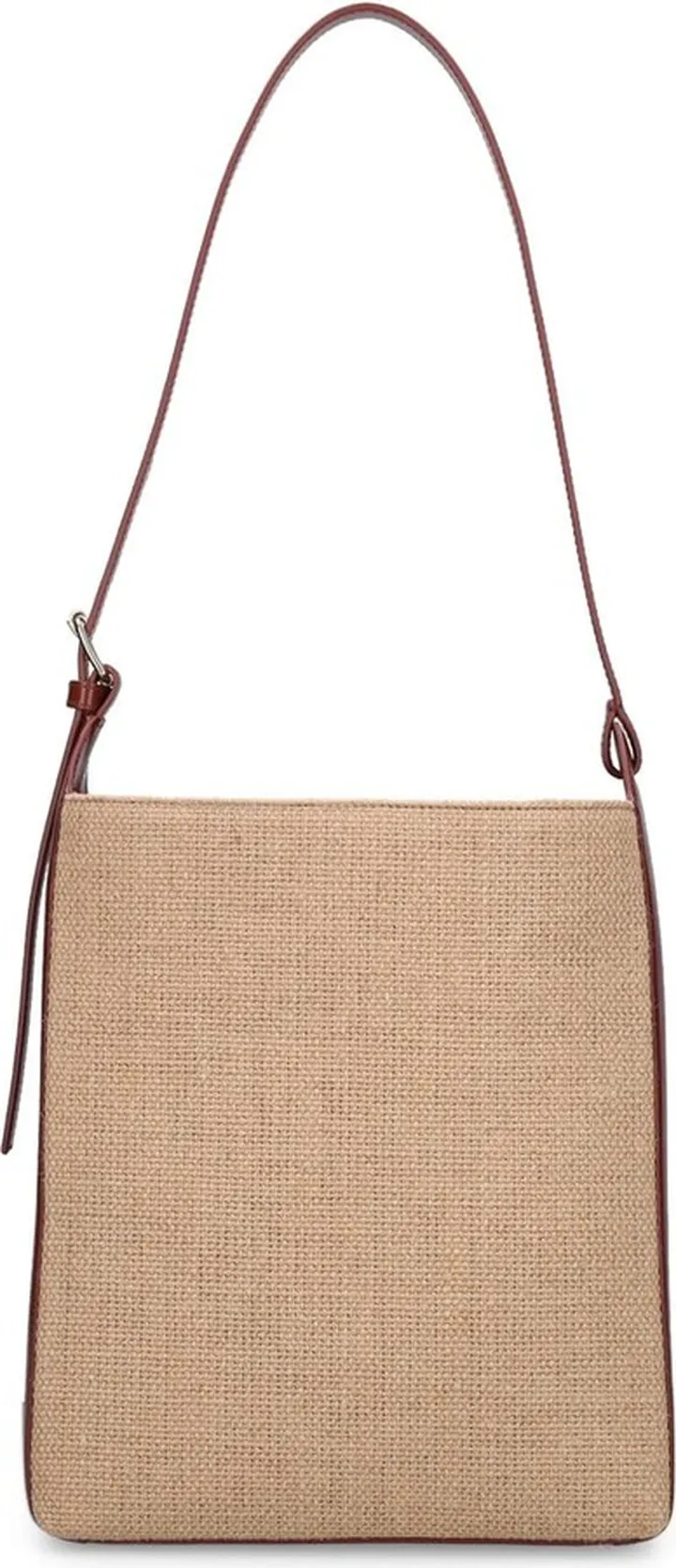 Virginie jute & leather shoulder bag
