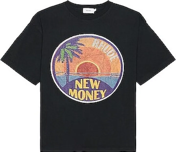 Rhude Sunset Tee in Black