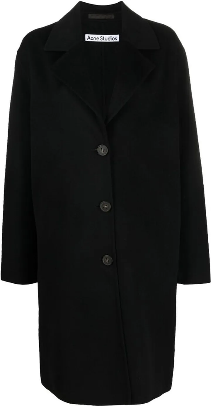 Single-Breasted Wool Coat
