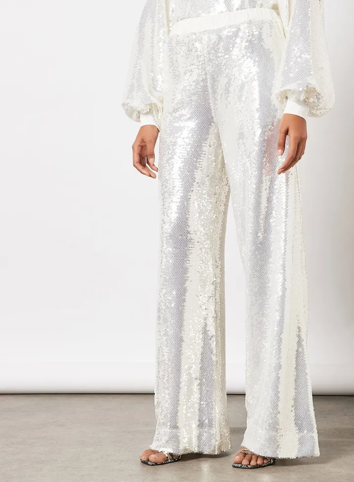 Sequin Floor Length Joggers