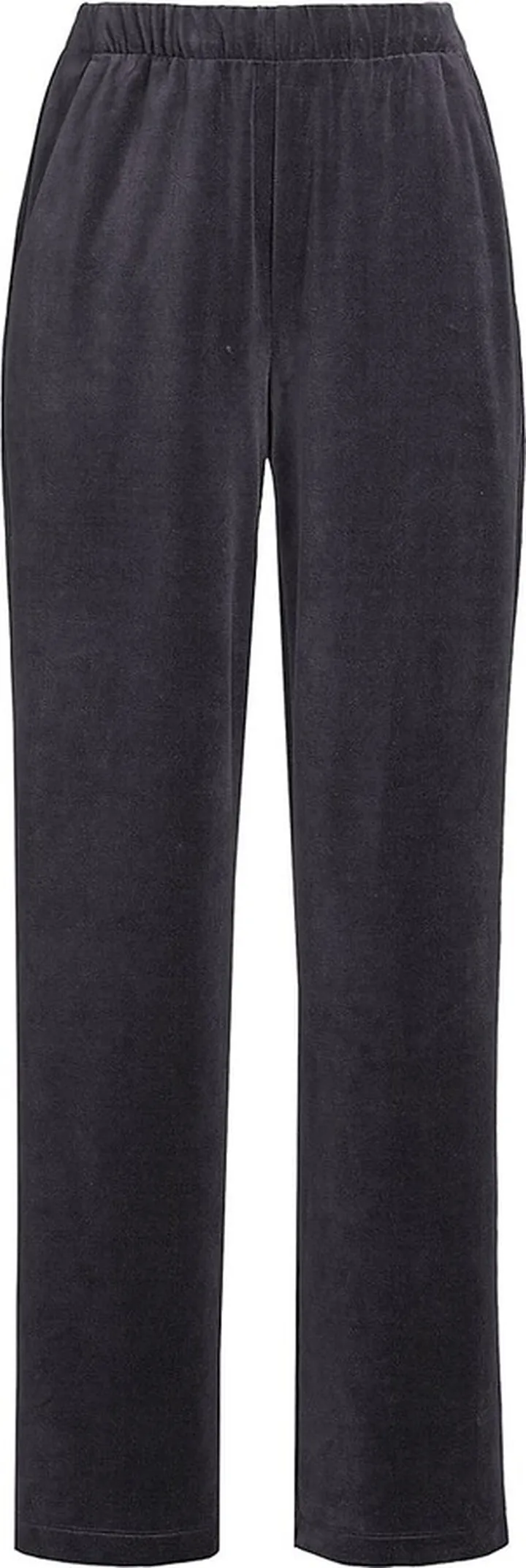 Velvet Straight-Leg Pants