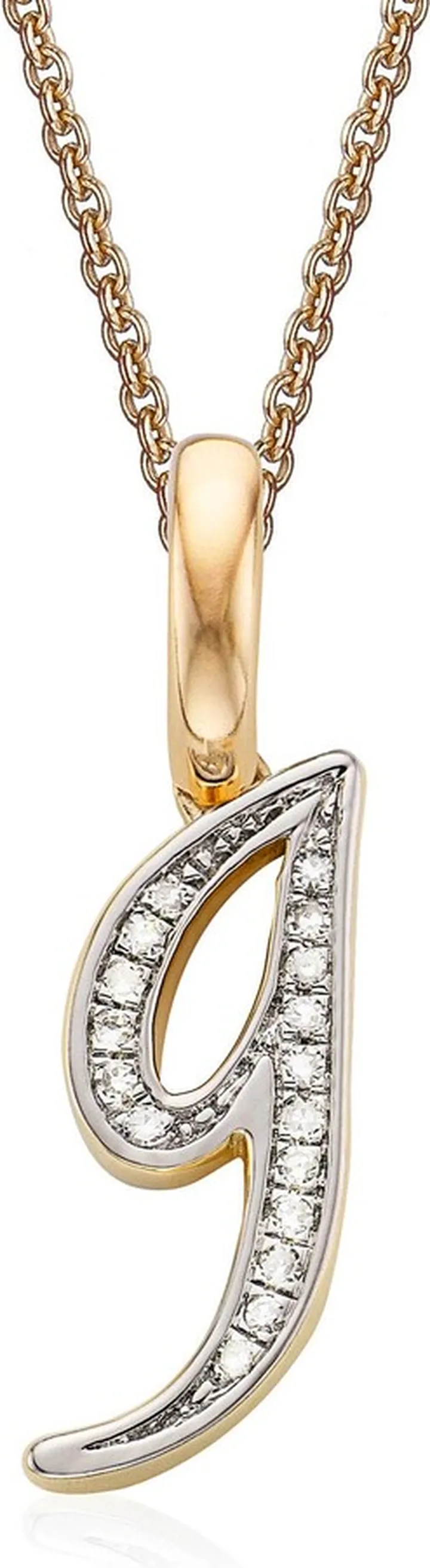 Alphabet Diamond Pavé Pendant Charm