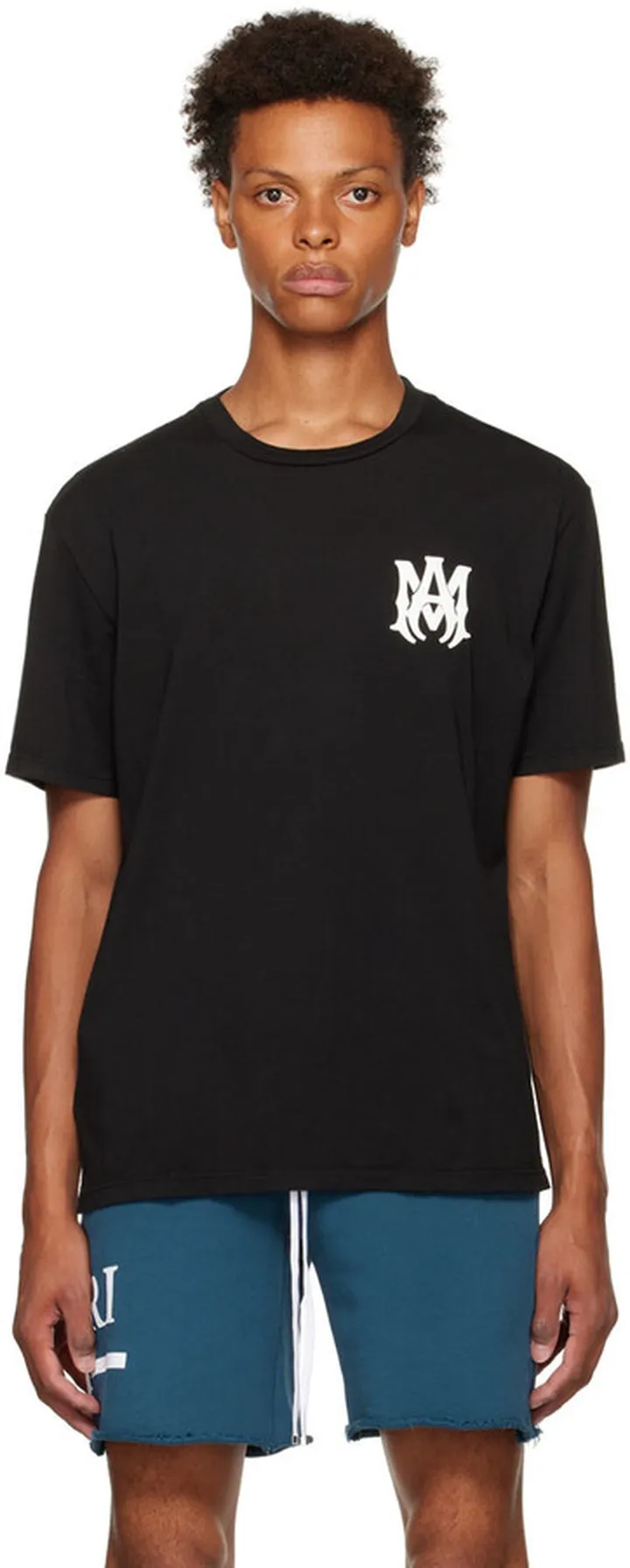 AMIRI Black Cotton T-Shirt