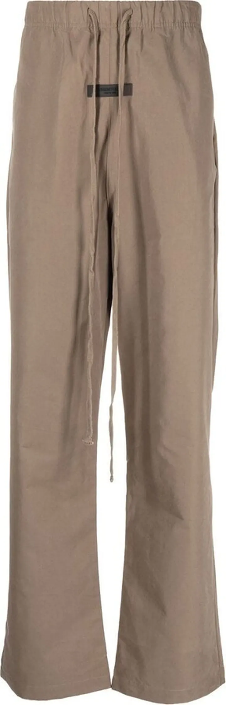 Logo-Patch Straight-Leg Trousers