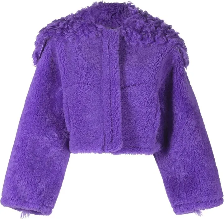 Purple La Veste Piloni Shearling Jacket