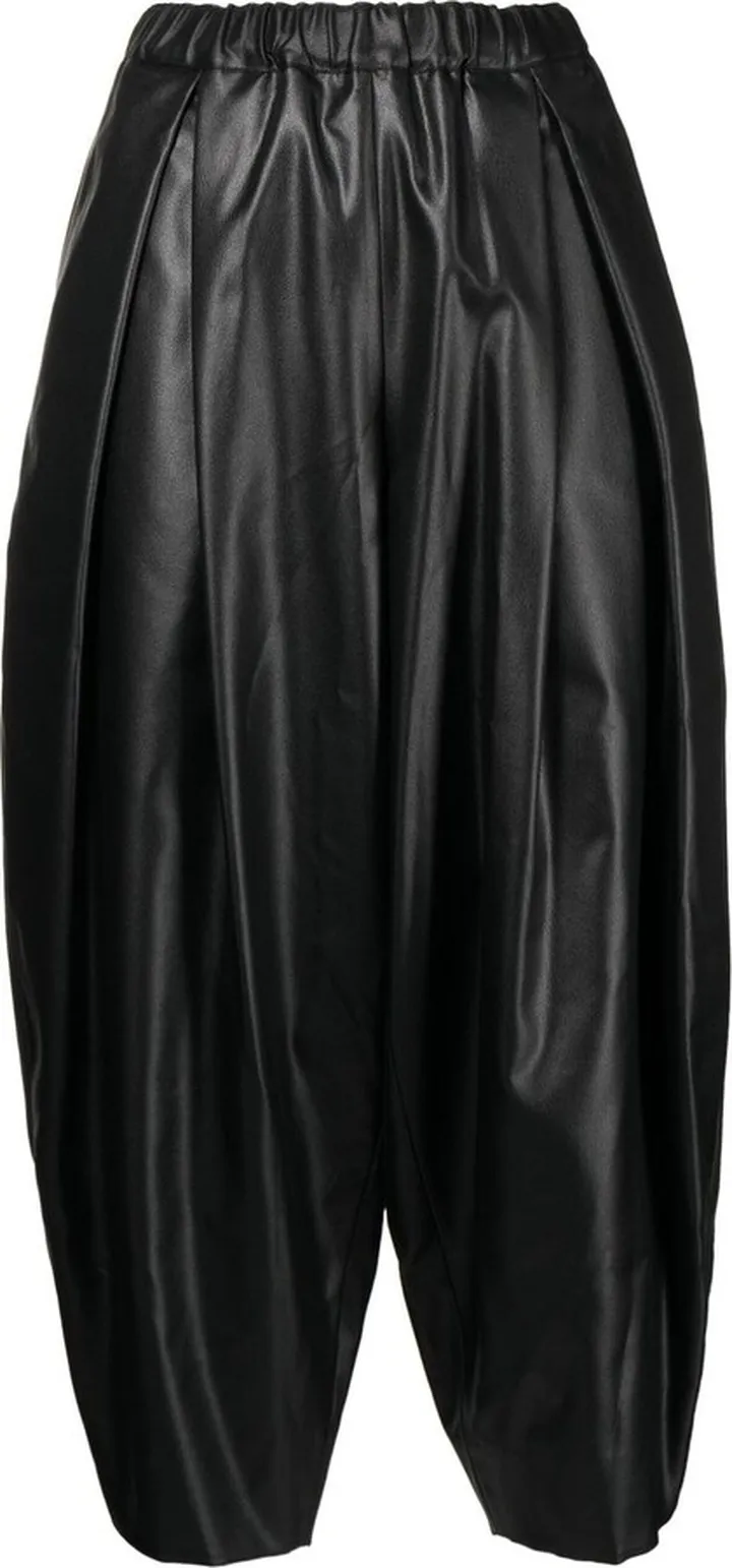 Cropped Balloon-Leg Trousers