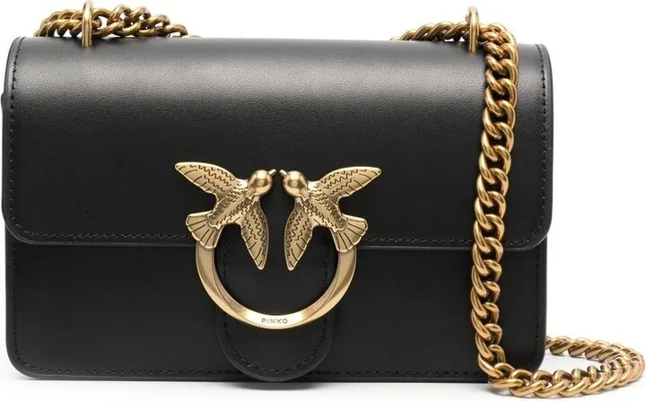 Love-Birds calf-leather shoulder bag