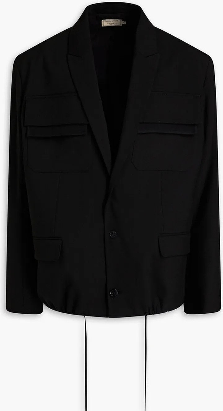 Oversized grain de poudre blazer