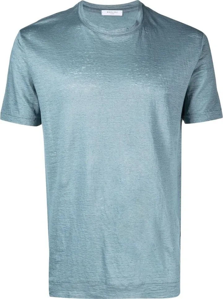 short-sleeve linen T-shirt