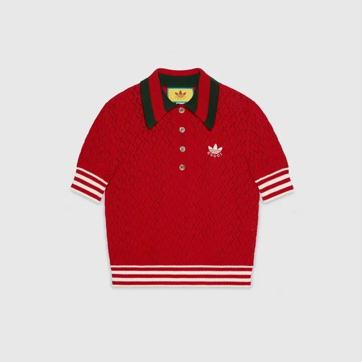 adidas x Gucci cotton polo