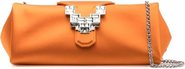 Crystal-Embellished Shoulder Bag