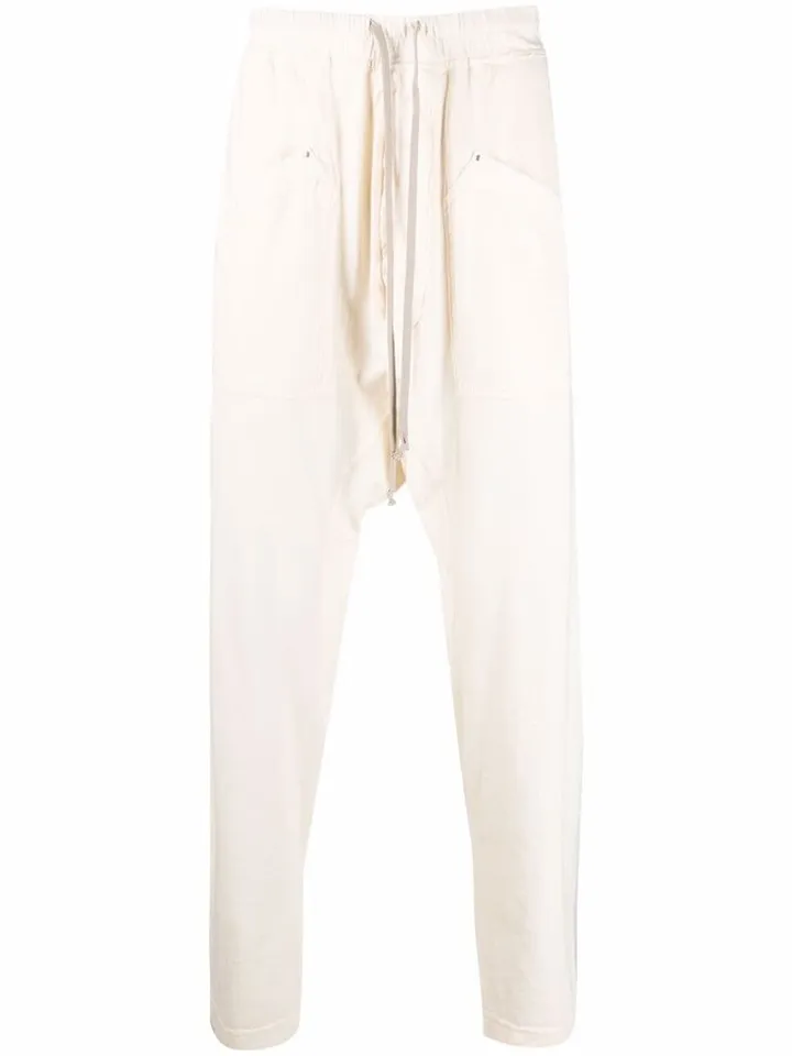 Drawstring Straight-Leg Trousers