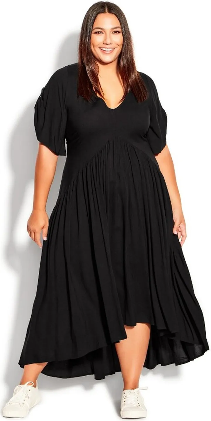 AVENUE | Women's Plus Size Val Dress - black - 30W