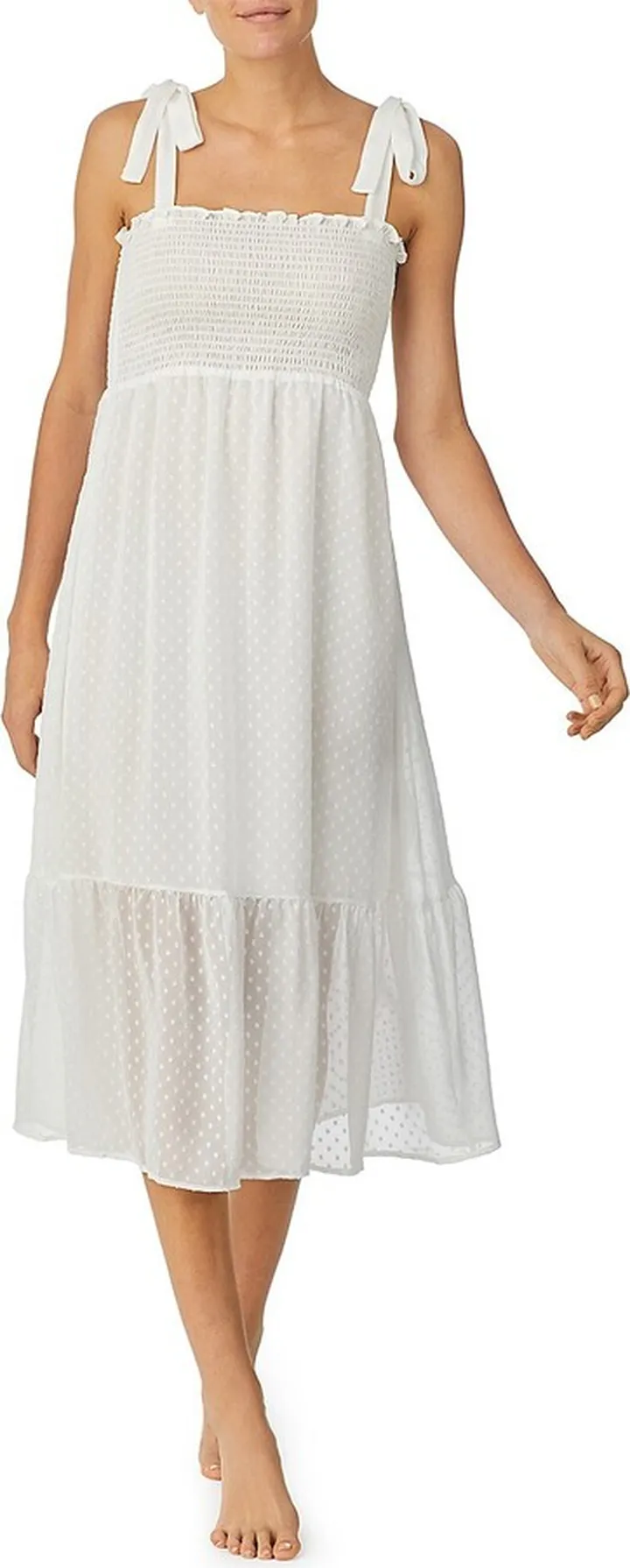 Smocked Swiss Dot Nightgown