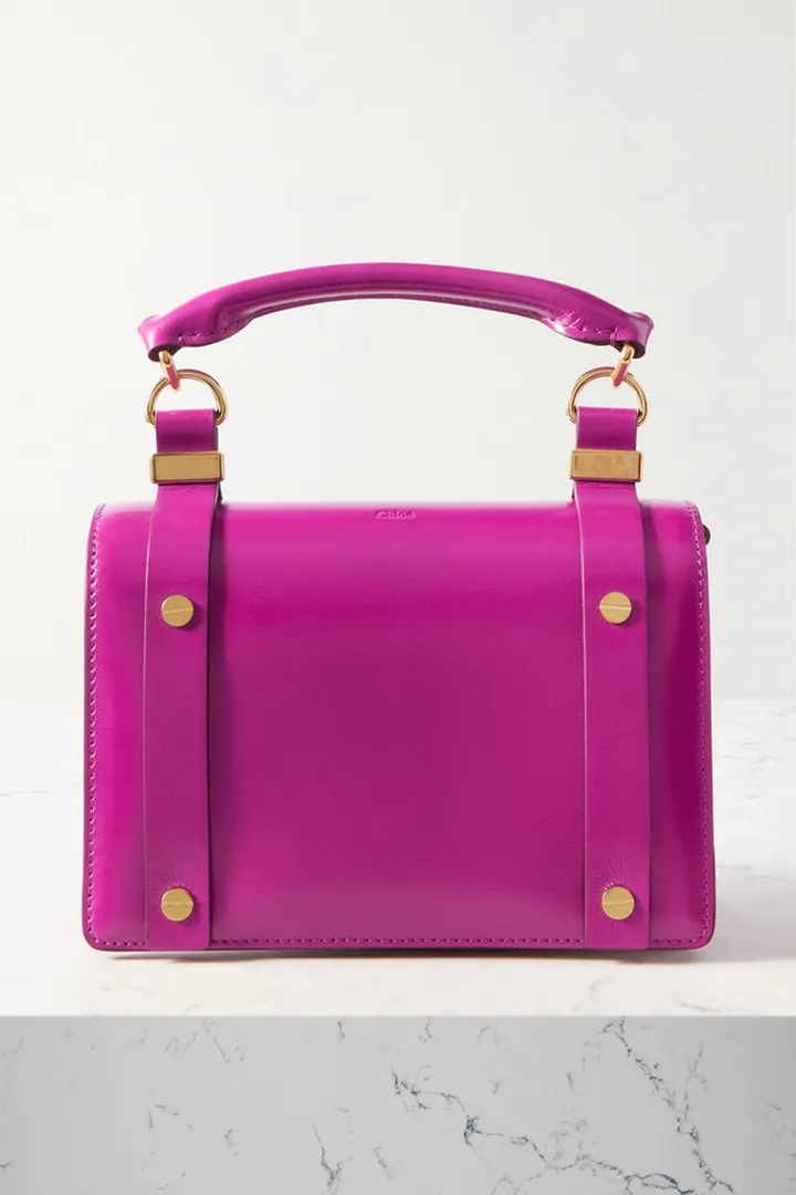 Chloé - + Net Sustain Ora Small Leather Tote - Purple