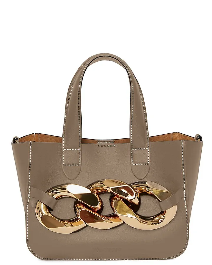 Mini Chain Leather Tote