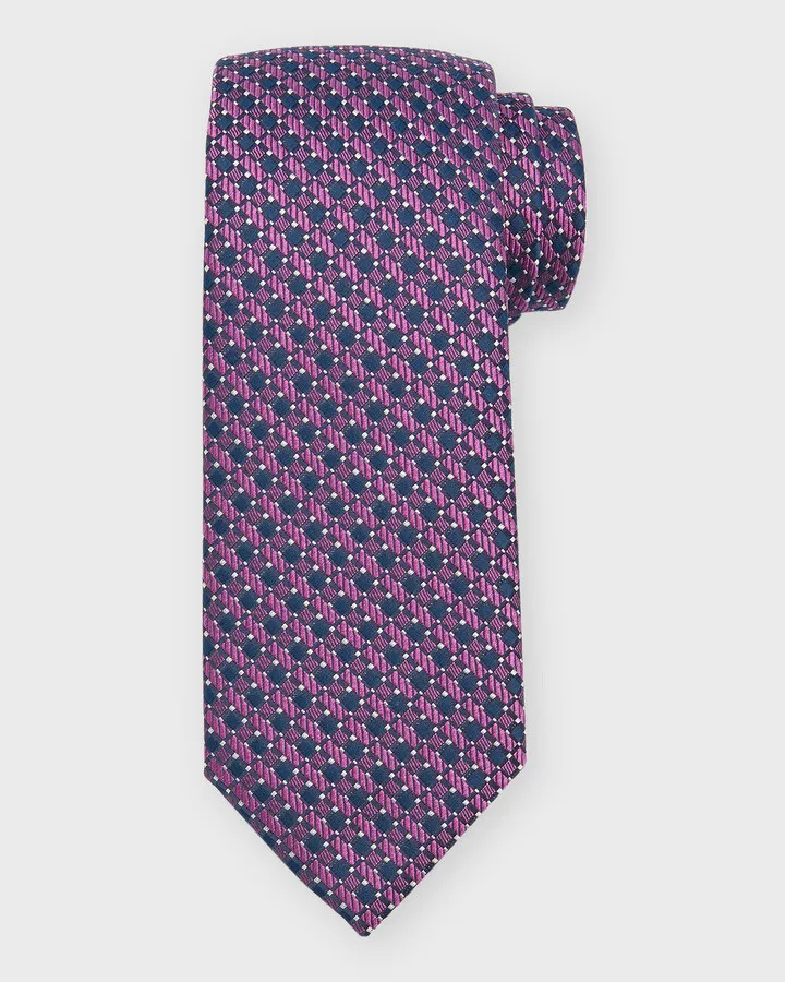 Men's Micro-Check Tie
