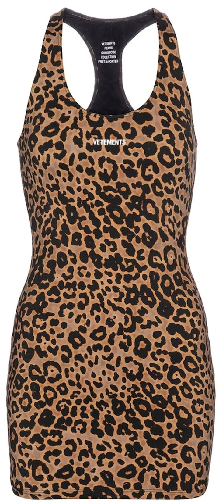 Leopard-print stretch-jersey minidress