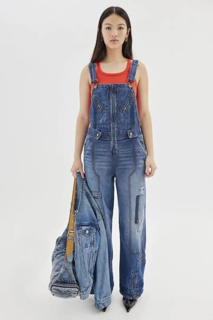 BDG Zipped Denim Overall