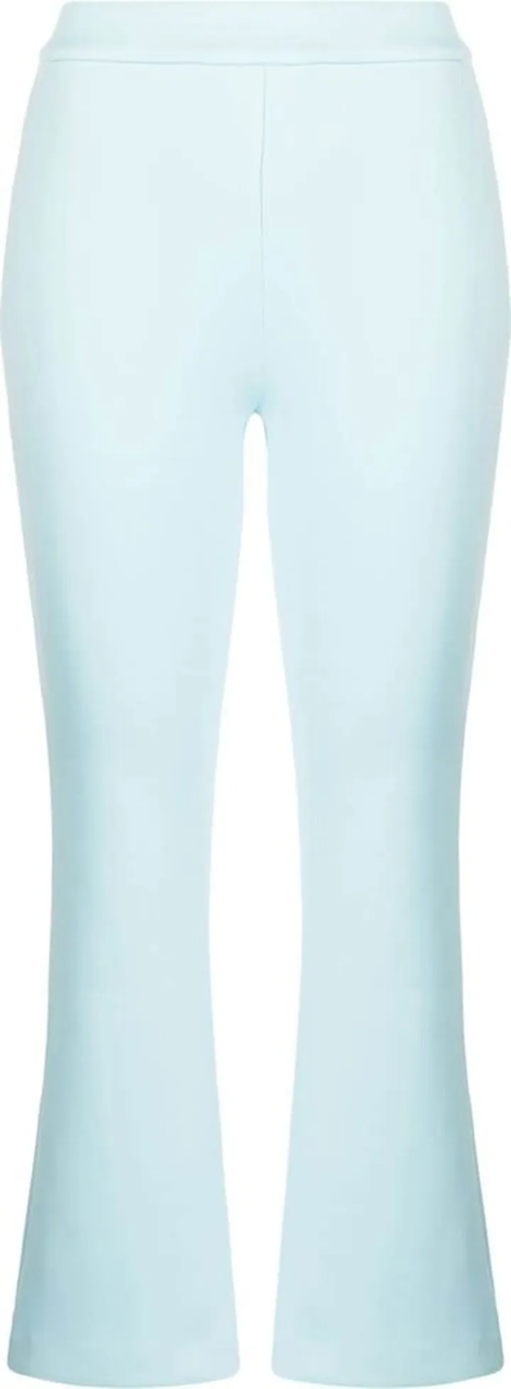 Mid-Rise Flared Cropped Trousers