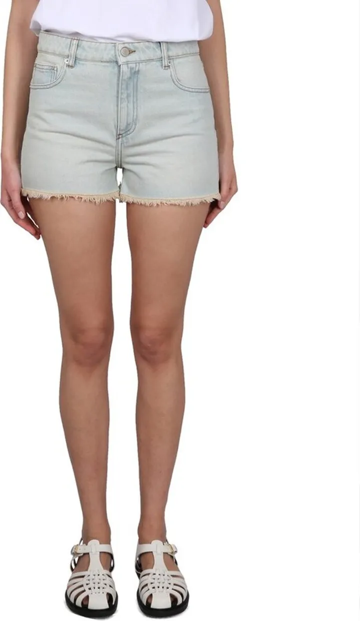 AMI Raw-Cut Denim Shorts