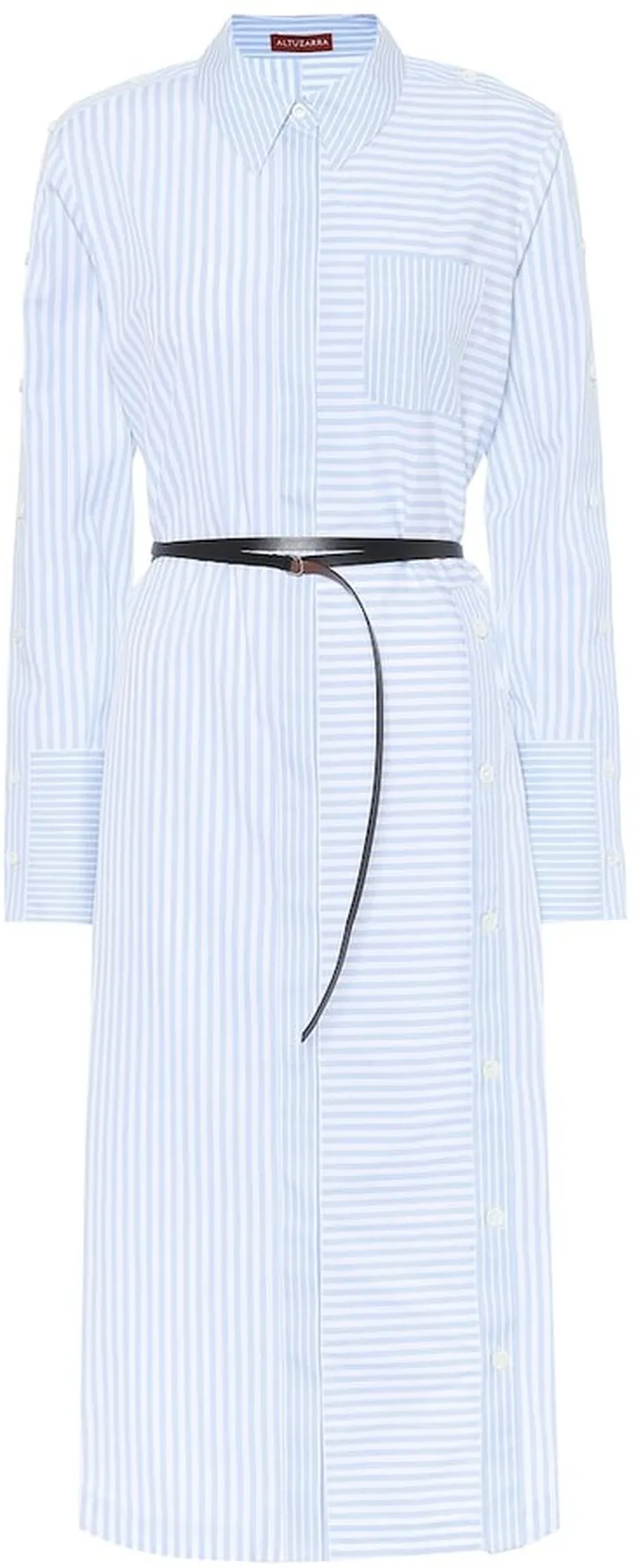 Aster cotton midi shirt dress