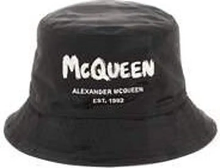 Alexander McQueen Graffiti Logo Printed Bucket Hat