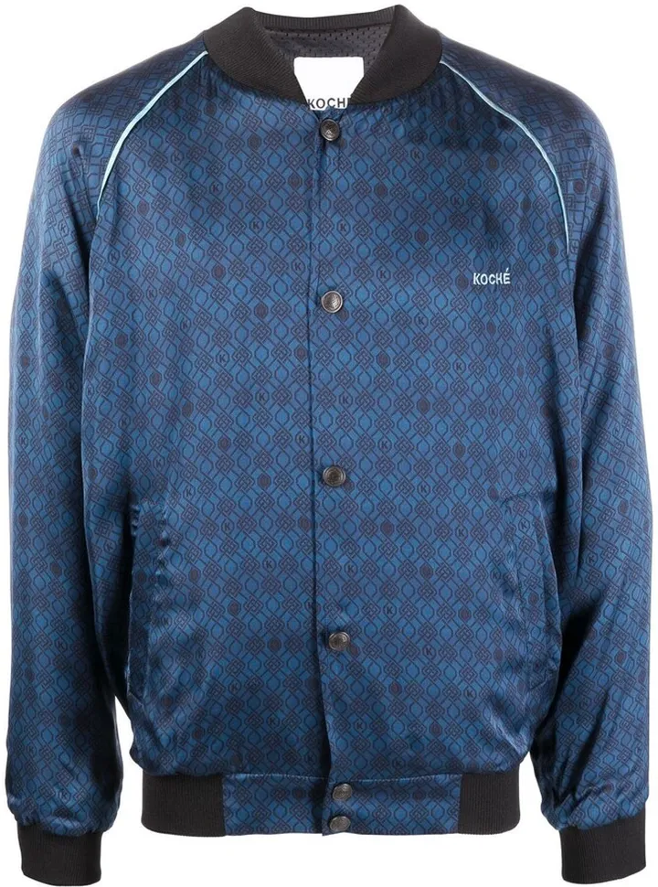 Logo-Print Bomber Jacket