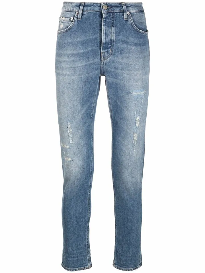 Distressed-Effect Skinny Jeans