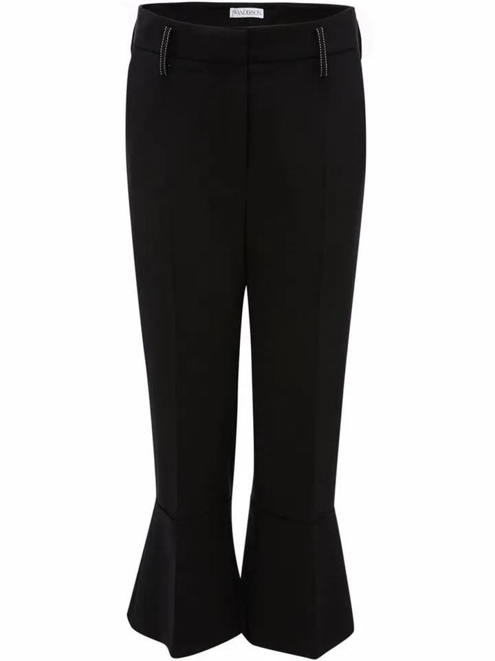 Cropped Flared Trousers