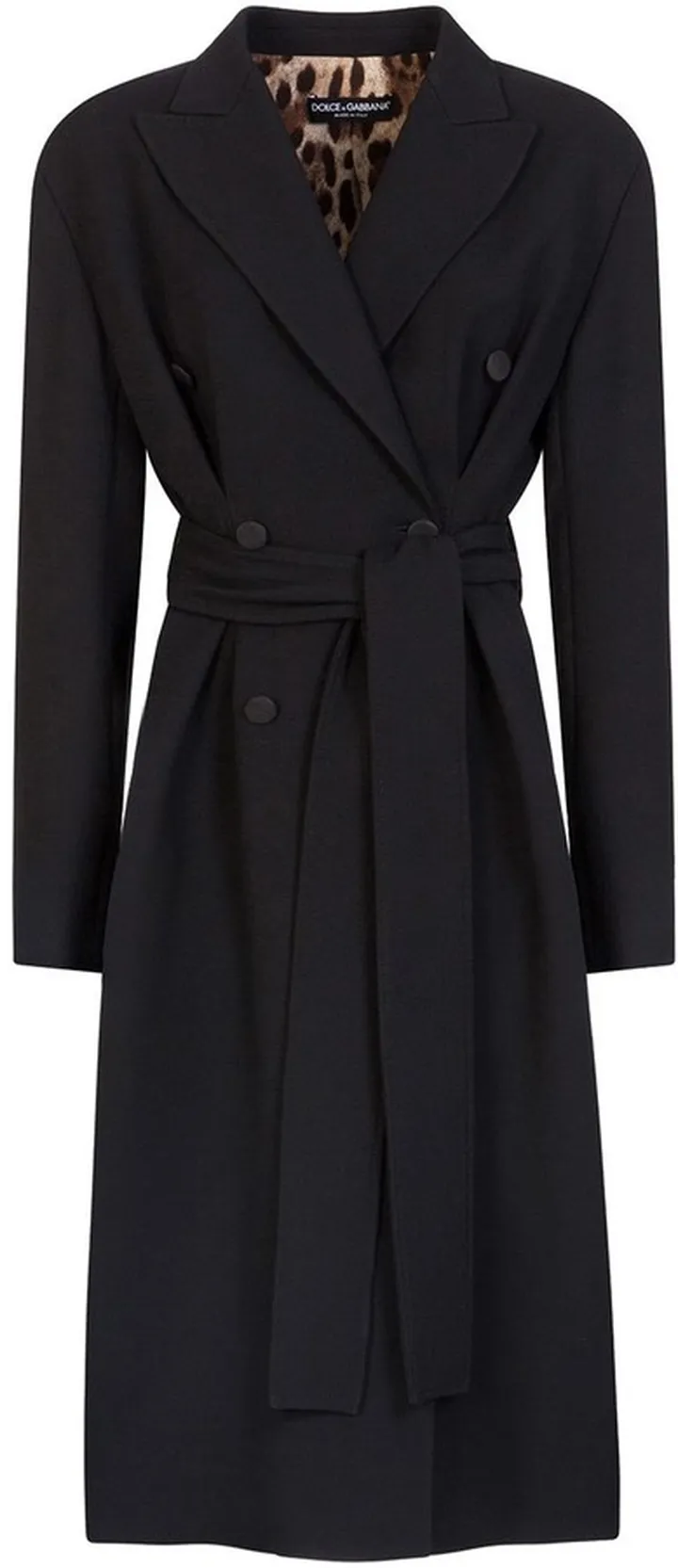 Peak-Lapel Trench Coat