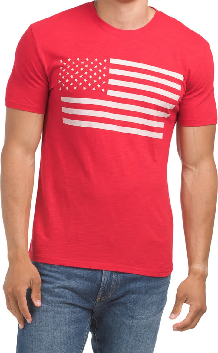 Usa Flag Graphic Tee