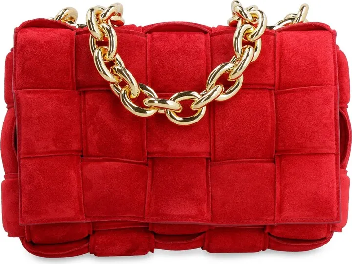 Chain Cassette Suede Bag