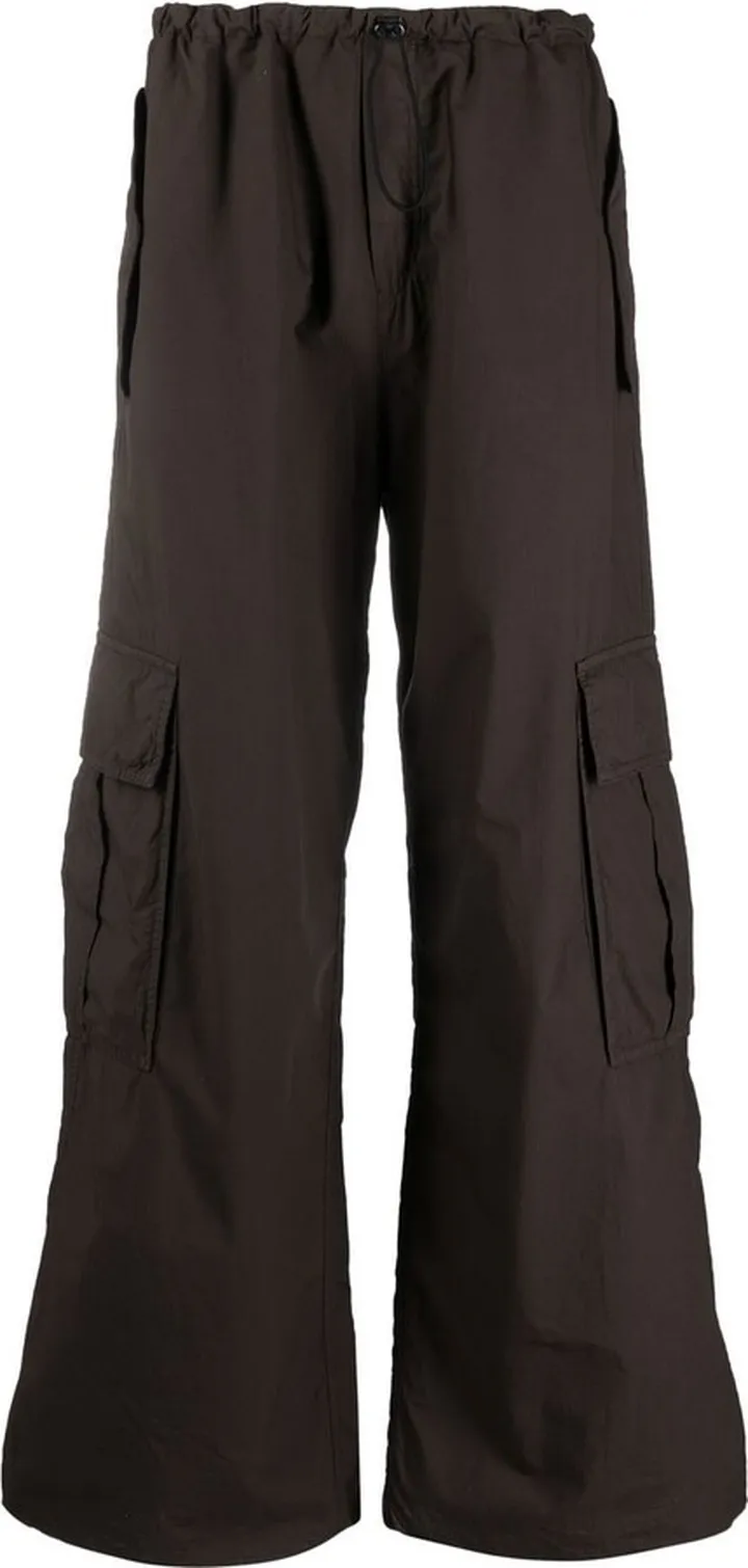 Wide-Leg Cargo Trousers