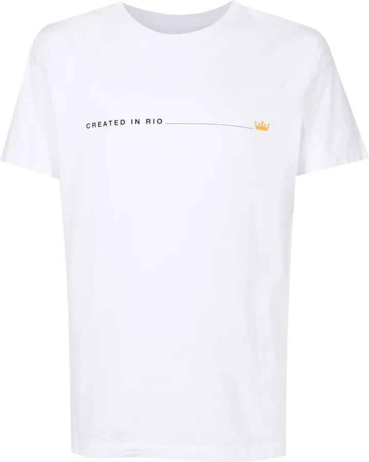Created In Rio print T-shirt
