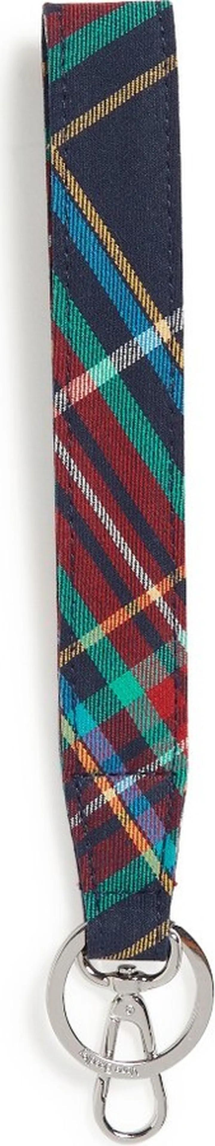Vera Bradley Women's Recycled Cotton Wide Loop Keychain Tartan Plaid