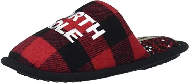 Dearfoams unisex-adult Holiday Funny Character Ugly Sweater Scuff Slipper