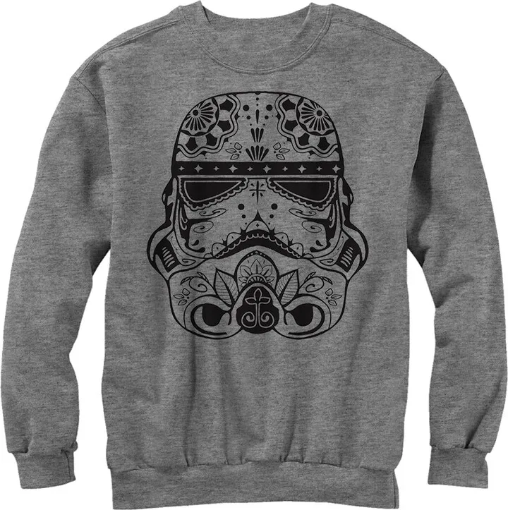 Men's Star Wars Ornate Stormtrooper Sweatshirt - Athletic Heather - 2X Large