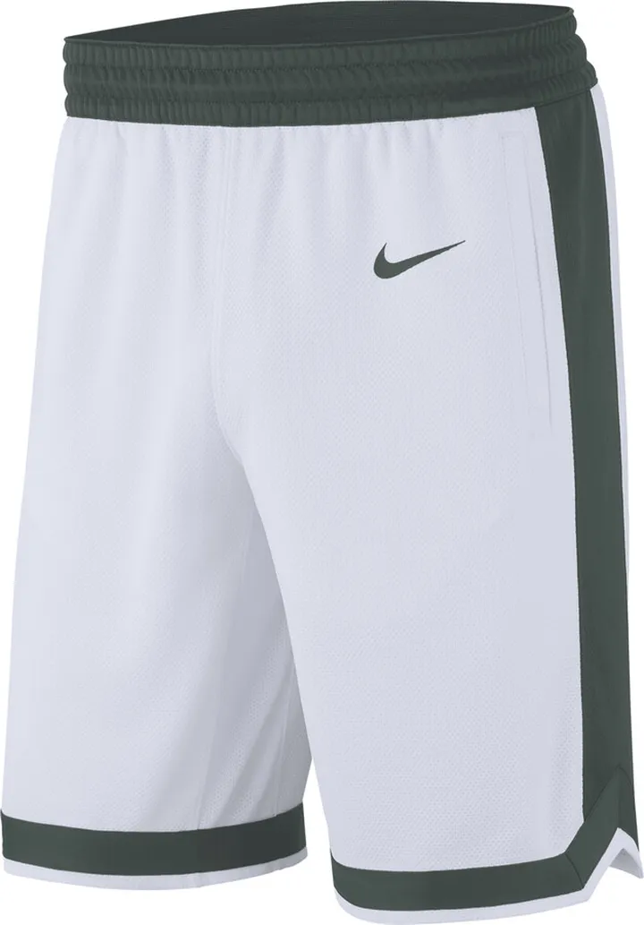 Nike Men's College (Michigan State) Replica Basketball Shorts in White
