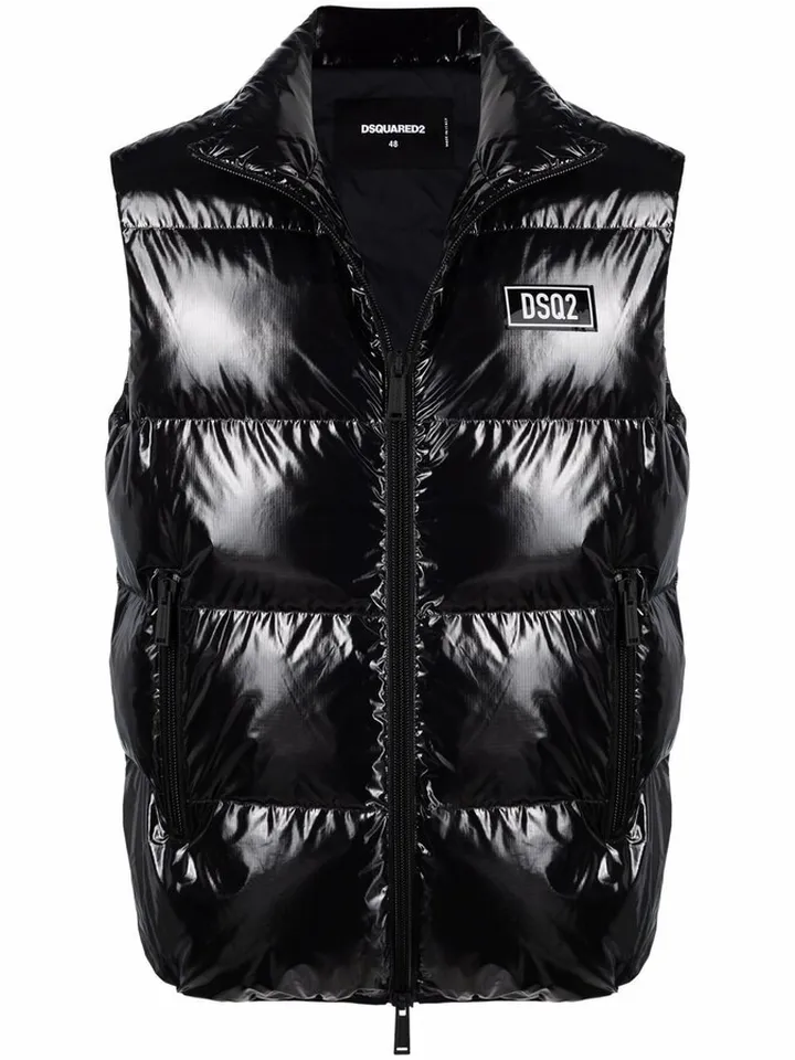 High-Shine Padded Gilet
